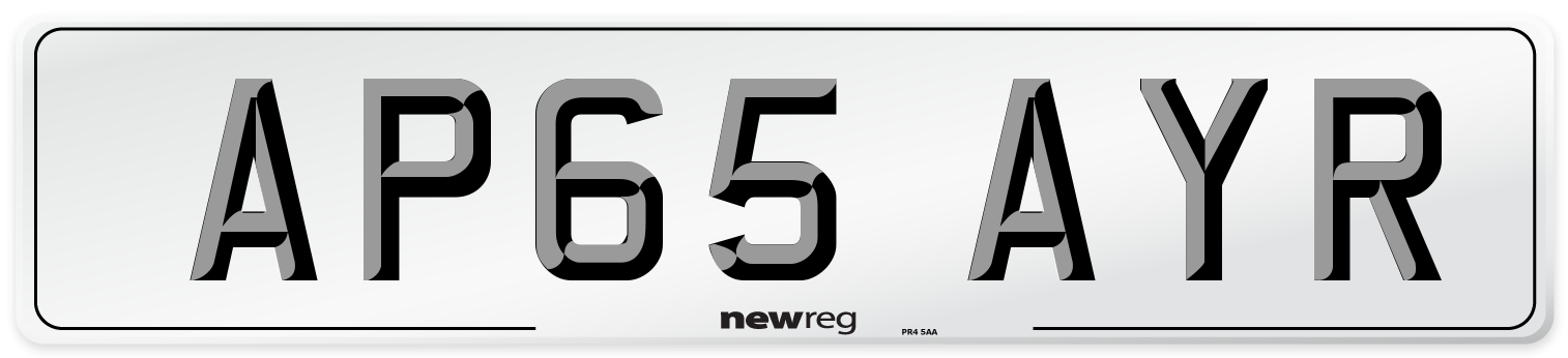 AP65 AYR Number Plate from New Reg